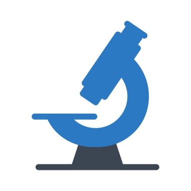 Laboratuvar glif renk vektör simgesi