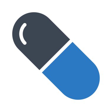 Pills glif renk vektör simgesi