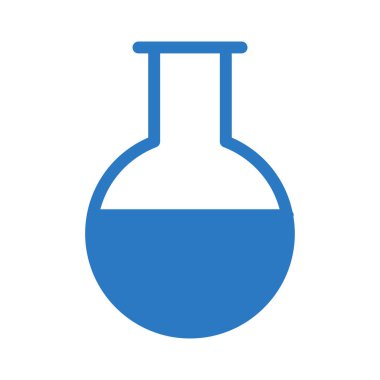 Laboratuvar glif renk vektör simgesi