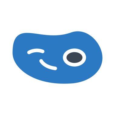 virüs glyph renk vektör simgesi