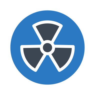 radyoaktif kabartma renk vektörü simgesi