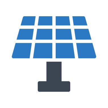 panel glyph renk vektörü simgesi