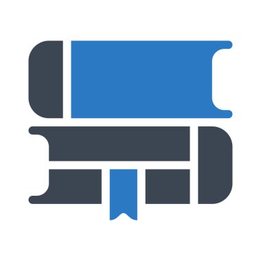 eğitim glyph renk vektör simgesi