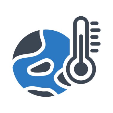 sıcaklık glif renk vektör simge