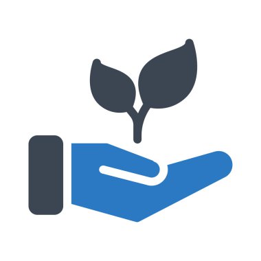 bio glyph renk vektörü simgesi