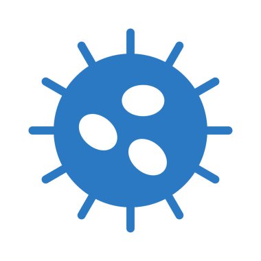 virüs glyph renk vektör simgesi