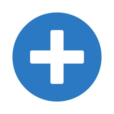 artı glyph renk vektör simgesi