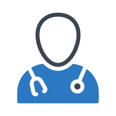 Tıbbi glif renk vektör simgesi