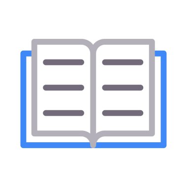 kitap renk çizgisi vektör simgesi