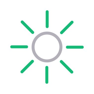 Yaz renkli çizgi vektör simgesi