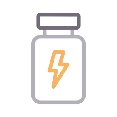 kavanoz renk çizgi vektör simgesi