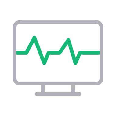 monitör renk çizgi vektör simgesi