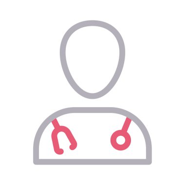 Tıbbi renk çizgi vektör simgesi