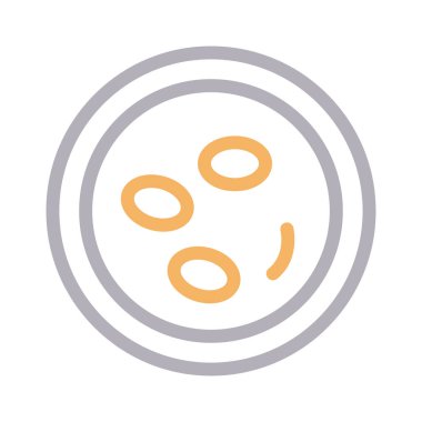 mikroplar renk çizgisi vektör simgesi