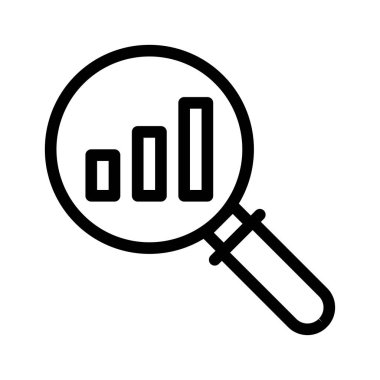 İnce çizgi vektör simgesi çalışıyor