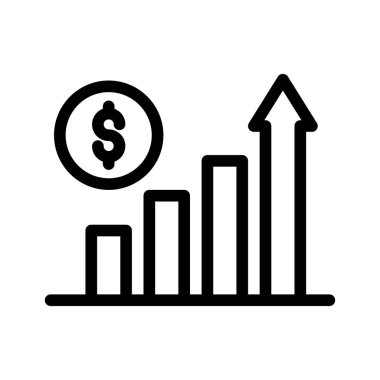 ince çizgi vektör simgesini artırın