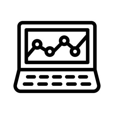 Grafik ince çizgi vektör simgesi