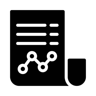 sayfa glyph düz vektör simgesi