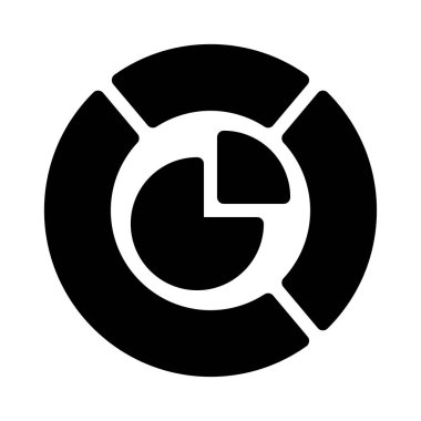 Dairesel kabartma düz vektör simgesi