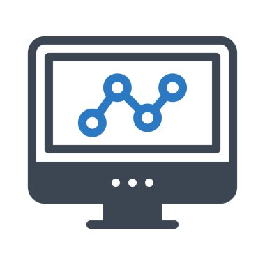 grafik glyph renk vektör simgesi