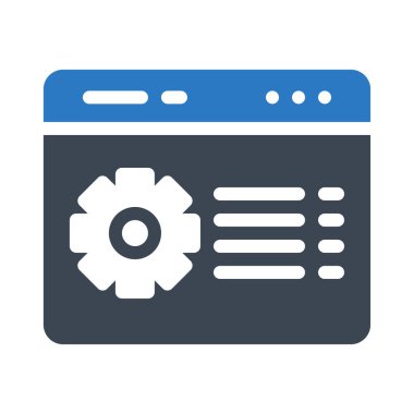 tarayıcı glyph renk vektör simgesi