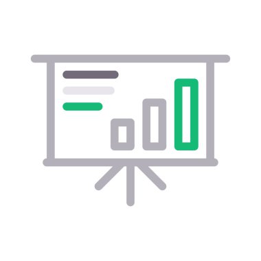 grafik renk çizgisi vektör simgesi