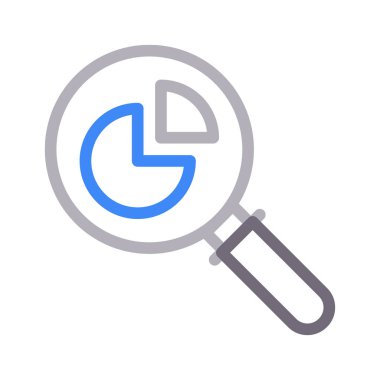 Arama renkli çizgi vektör simgesi