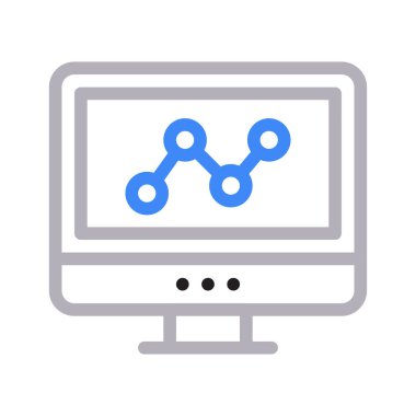 grafik renk çizgisi vektör simgesi
