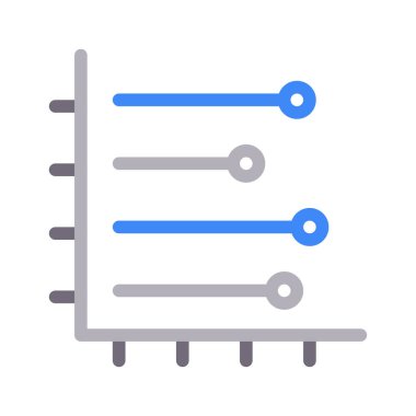 analitik renk çizgisi vektör simgesi