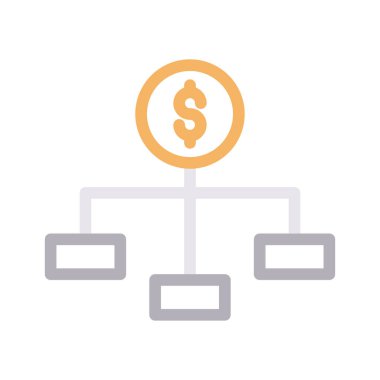 bağlantı renk çizgisi vektör simgesi