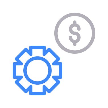 dişli renk çizgisi vektör simgesi