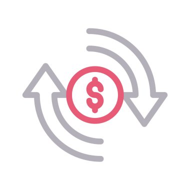 exchange renk çizgisi vektör simgesi