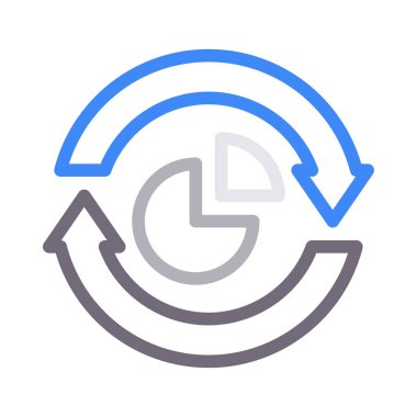 grafik renk çizgisi vektör simgesi