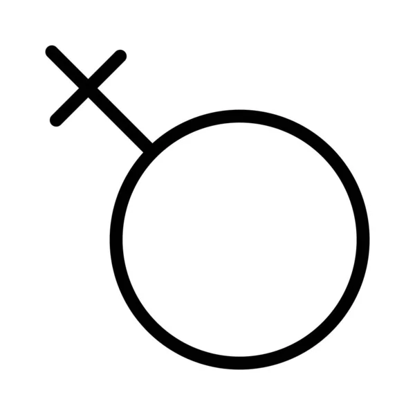 Ikona Wektor Płeć Płaski Symbol — Wektor stockowy