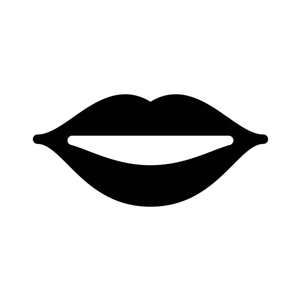 Значок Плоского Вектора Поцелуя — стоковый вектор