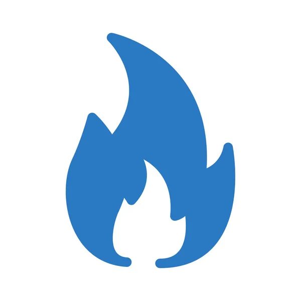 Feuer Glyphen Farbvektor Symbol — Stockvektor