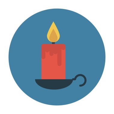 alev vektörü renk düz simgesi 