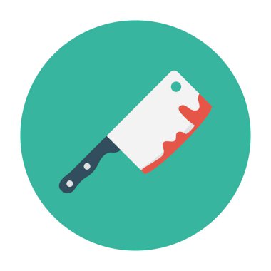 öldürücü vektör renk düz simgesi 