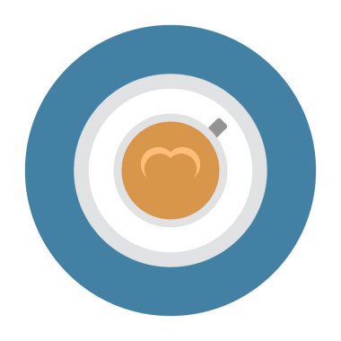 Kafe vektör düz simgesi