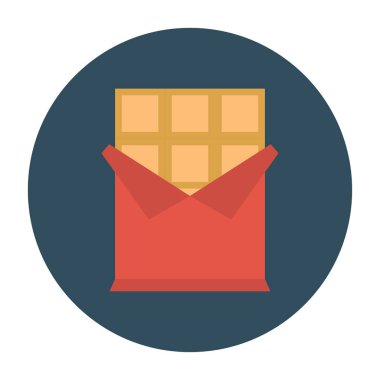 Karamel çubuğu vektör düz simgesi 