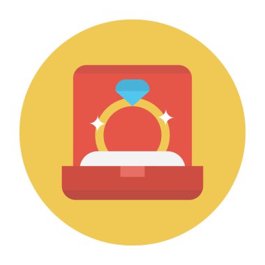 evlilik sembolü düz simge