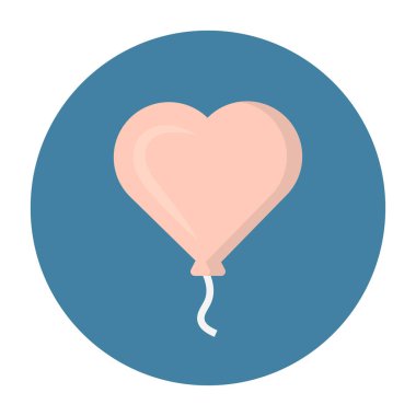 balon glyph düz simgesi