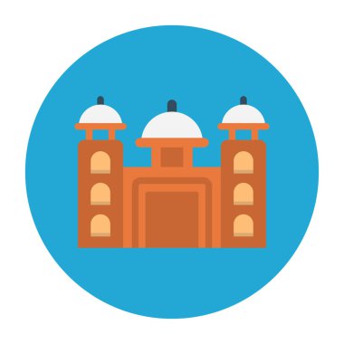 bina glyph düz simgesi