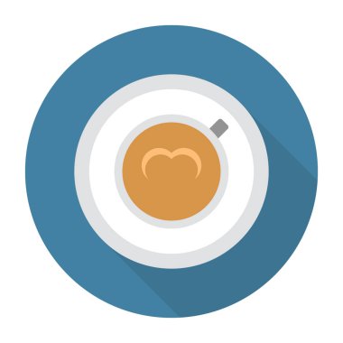 kahve glyph düz simgesi