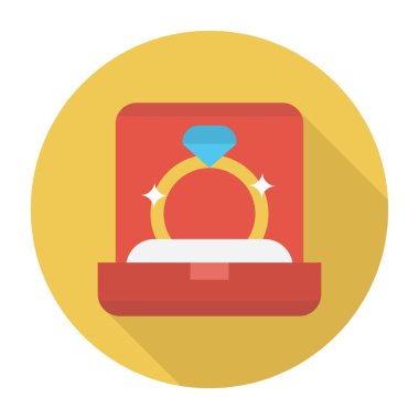 evlilik sembolü düz simge