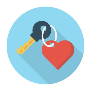 kalp glyph düz simgesi