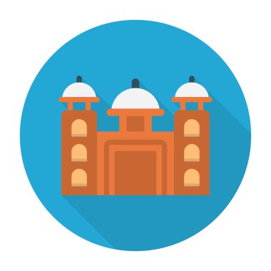 bina glyph düz simgesi