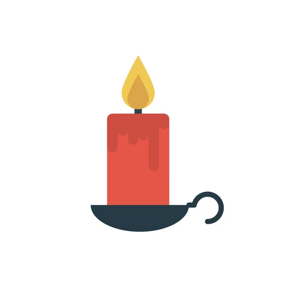 Candle Flame Vector Colour Flat Icon — ストックベクタ