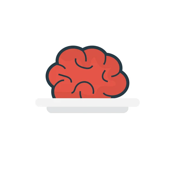 Mind Vector Color Flat Icon — 스톡 벡터