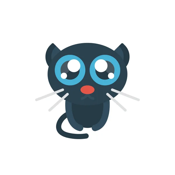 Cute cartoon cat icon - Stock Image - Everypixel